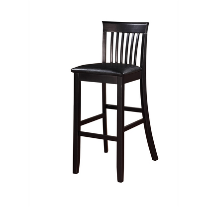 Start2Finish Torino 30-inch craftsman bar stool with wooden seat and metal frame, showcasing its sturdy design and classic style.