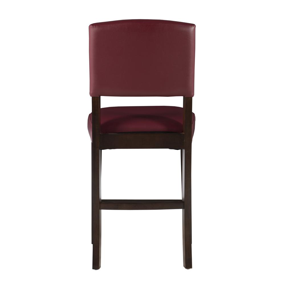 Start2Finish Monaco Counter Stool in vibrant red with a sleek design, perfect for kitchen or bar seating.