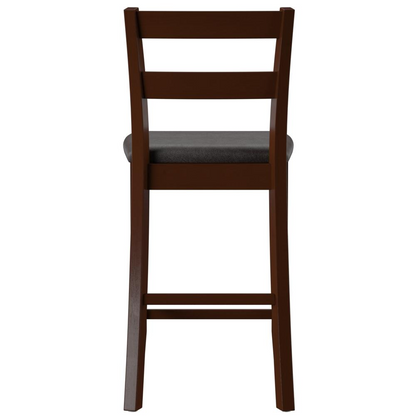 Triena 24-inch Soho counter stool by Start2Finish featuring a modern design with a wooden seat and metal frame.