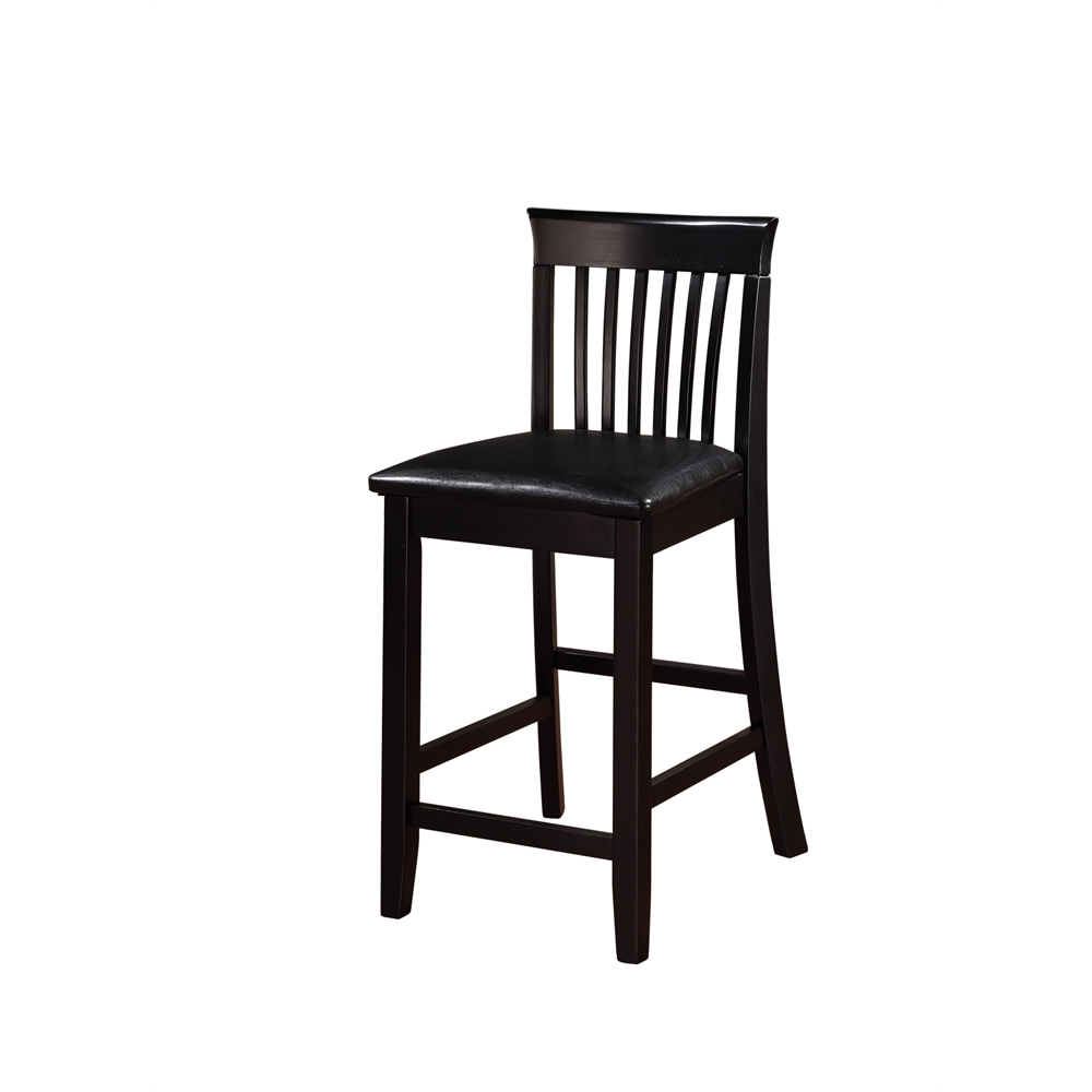 Start2Finish Torino 24-inch Craftsman counter stool with wooden seat and metal legs, showcasing a stylish kitchen or bar seating option.