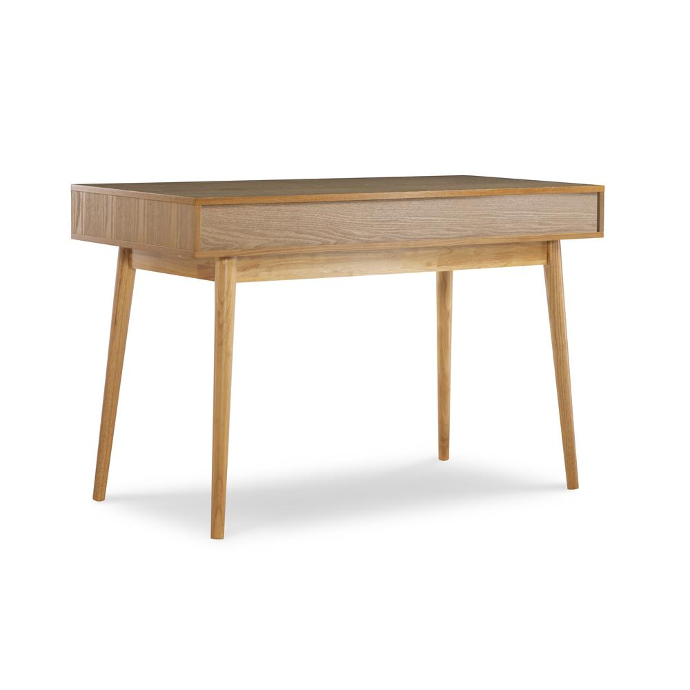 Start2Finish Perry Desk with wooden surface, sturdy metal legs, and modern design for home or office workspace.