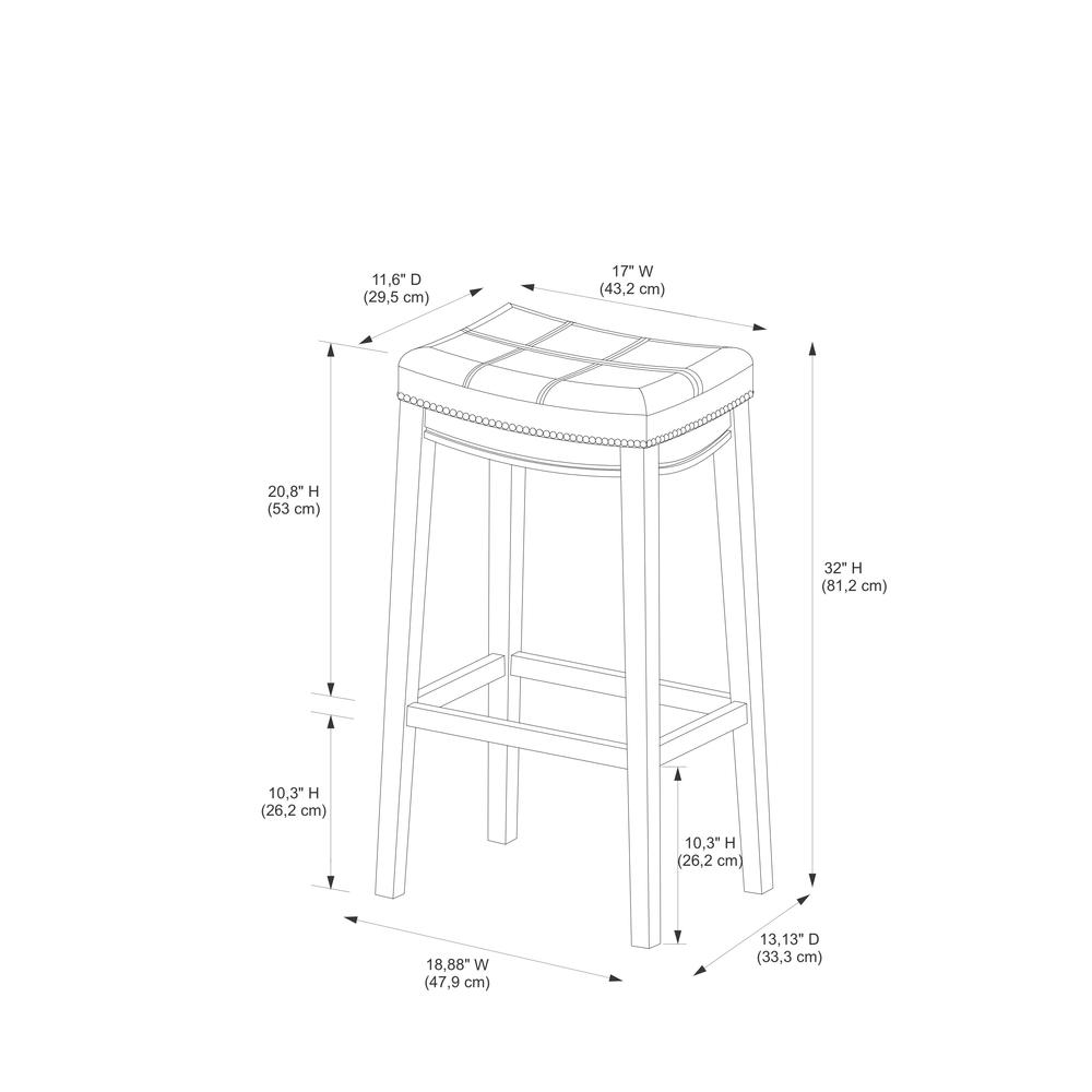 Start2Finish Claridge White PU Barstool with sleek modern design, featuring a cushioned seat and sturdy metal legs.