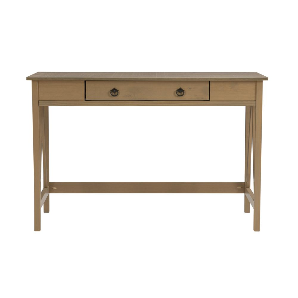Start2Finish Titian Driftwood desk showing a modern wooden furniture piece with a natural driftwood finish and sleek design.