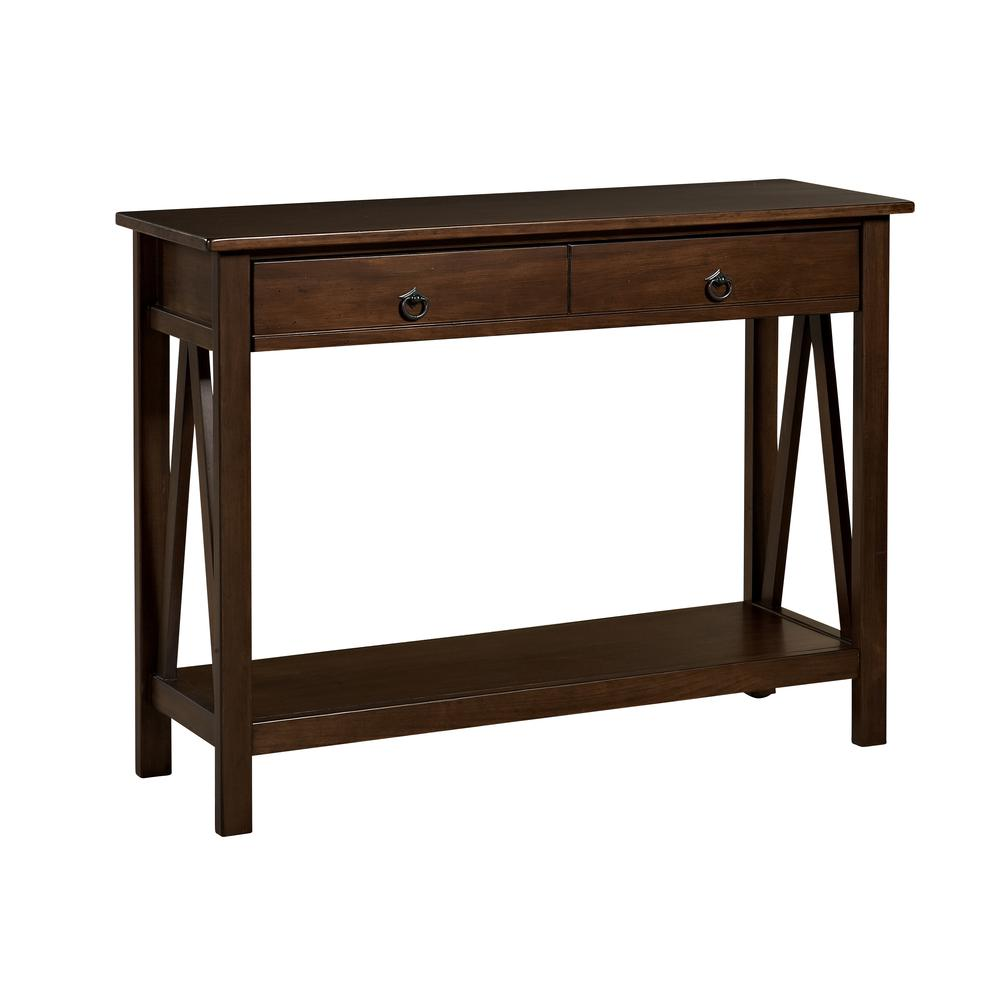 Antique Titian console table by Start2Finish with ornate wood design and elegant finish, suitable for entryway or living room decor.
