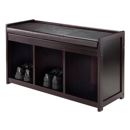 Start2Finish Addison 2-Piece Storage Bench with cushioned seat, showcasing wooden frame and upholstered top for versatile seating and storage.