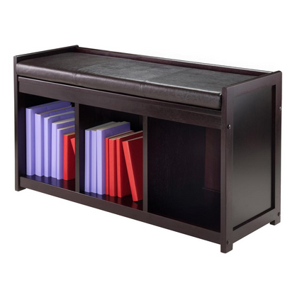Start2Finish Addison 2-Pc Storage Bench with Cushion Seat, wooden furniture with cushioned top and storage compartments.