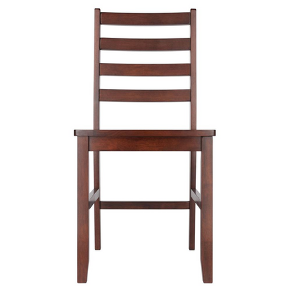 Start2Finish Hamilton 2-Piece Ladder Back Chair set featuring wooden frames and woven seat details.
