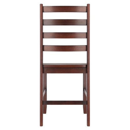 Start2Finish Hamilton 2-Piece Ladder Back Chair set with wooden frames and woven seat details, ideal for dining or casual seating.