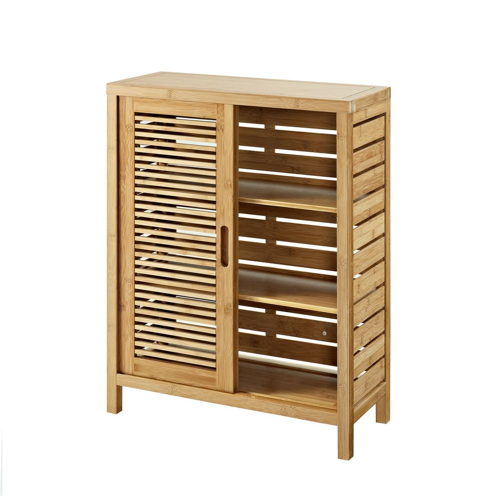 Start2Finish Bracken two-door floor cabinet showing sleek wooden finish and modern furniture design with two spacious doors.