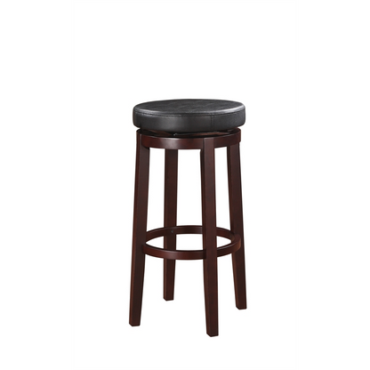 Start2Finish Maya Black 29-inch bar stool with a sleek design, featuring a comfortable seat and sturdy metal legs.