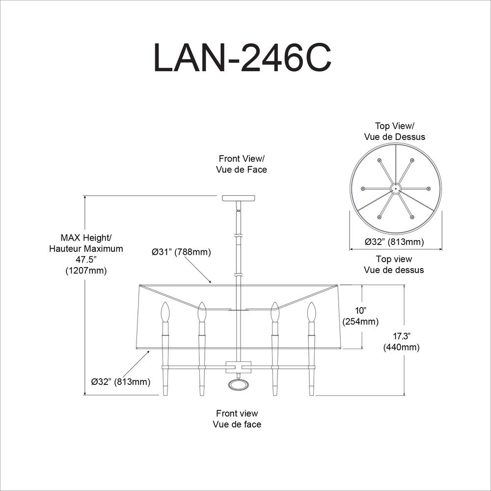 Start2Finish 6LT Incandescent Chandelier with PC Finish, featuring elegant design and multiple light holders for sophisticated lighting.