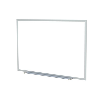 Start2Finish Ghent non-magnetic whiteboard with aluminum frame, 3 feet high by 5 feet wide, mounted on a wall.