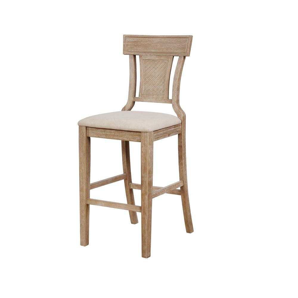 Start2Finish Rylan 30-inch bar stool with wooden seat and metal base, showcasing a modern, industrial design.