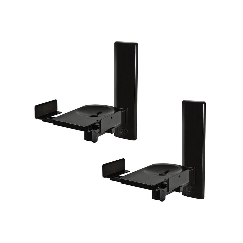 Pair of black B-Tech Ultra Grip Pro speaker mounts from Start2Finish, designed for secure electronics speaker installation.