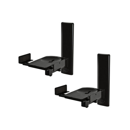 Pair of black B-Tech Ultra Grip Pro speaker mounts from Start2Finish, designed for secure electronics speaker installation.