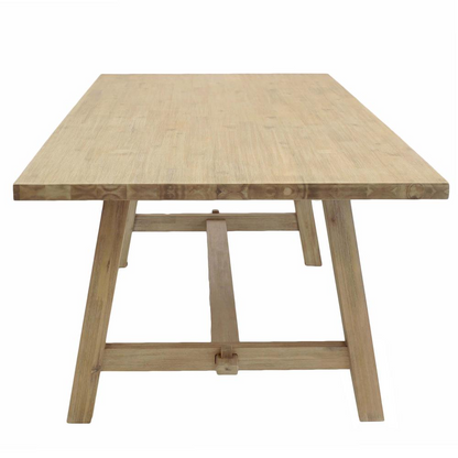 Start2Finish Bedford 79-inch rectangular dining table with wooden finish and sturdy legs, ideal for family and casual dining spaces.