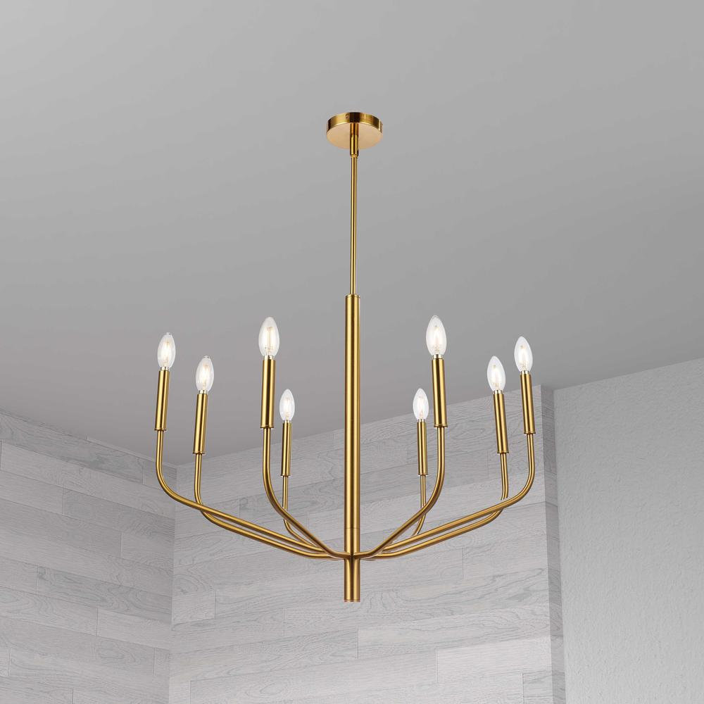 Start2Finish 6LT chandelier with AGB finish, featuring multiple hanging lights and intricate metal design for elegant lighting.