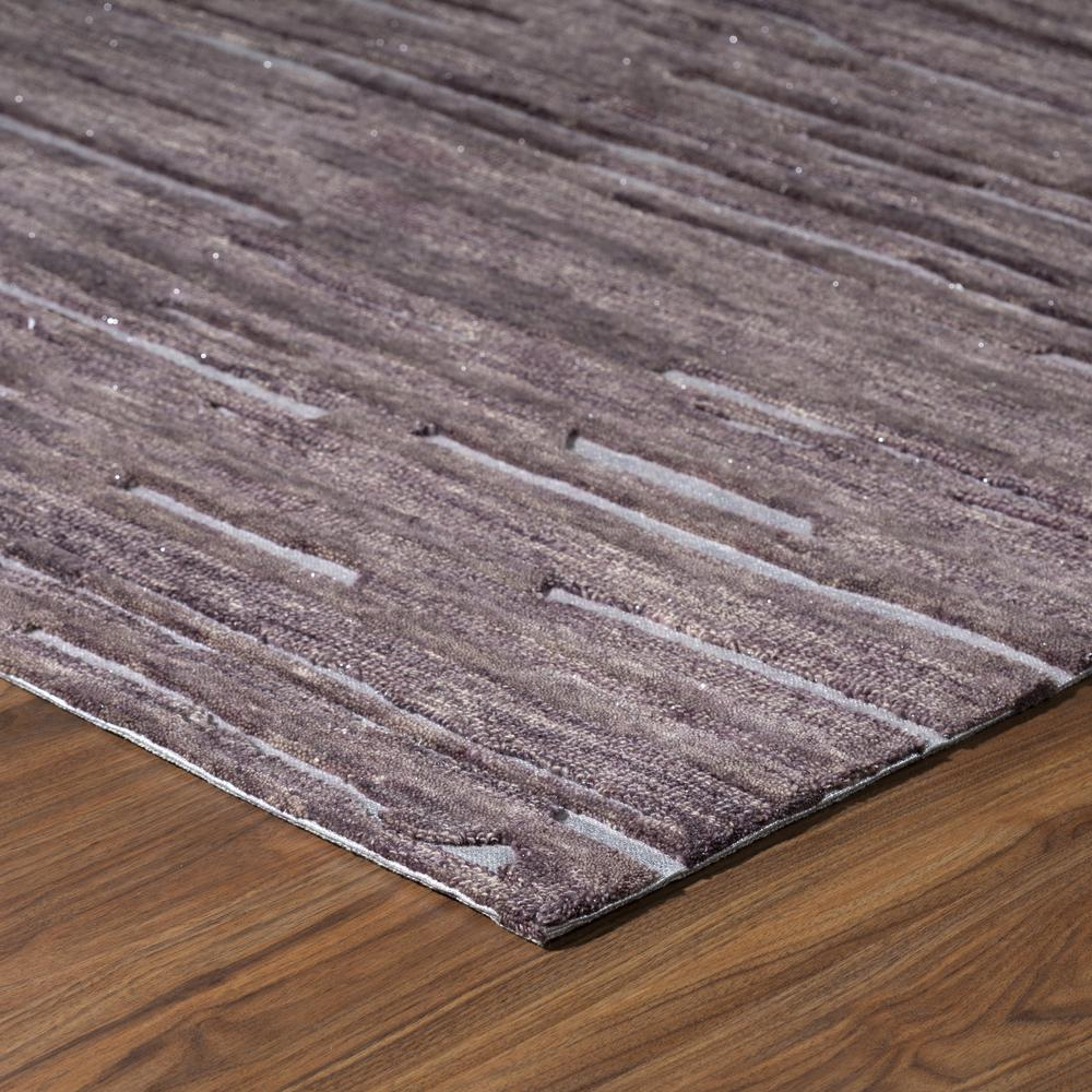 Start2Finish Vibes VB1 purple 5x7.6 rug with soft textured surface and modern design, ideal for living room or bedroom decor.