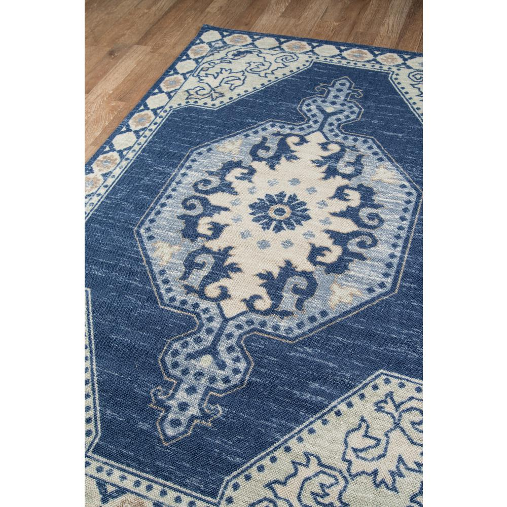 Start2Finish navy rectangle area rug with traditional design, 2x3 feet, perfect for adding classic style to any room.