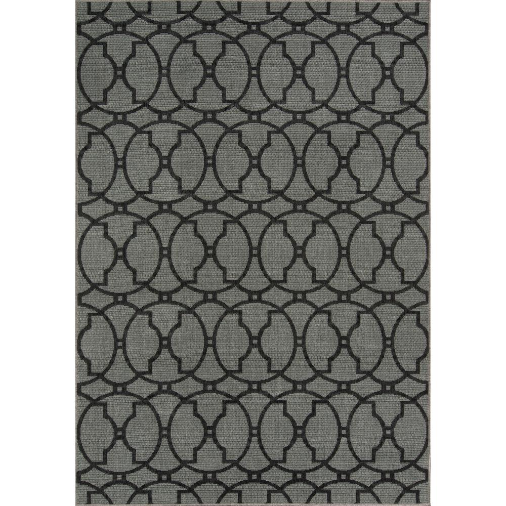 Contemporary charcoal rectangle area rug by Start2Finish, 5&