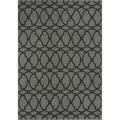 Contemporary charcoal rectangle area rug by Start2Finish, 5&