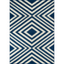 Contemporary navy rectangle area rug by Start2Finish, 6&