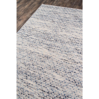 Contemporary blue rectangle area rug by Start2Finish, 3&