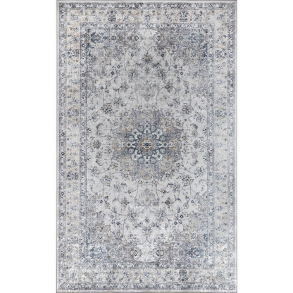 Start2Finish traditional grey rectangle area rug, 5&