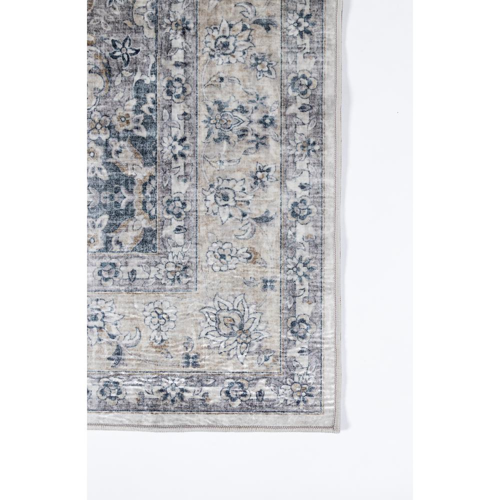 Start2Finish traditional grey rectangle area rug, 5&