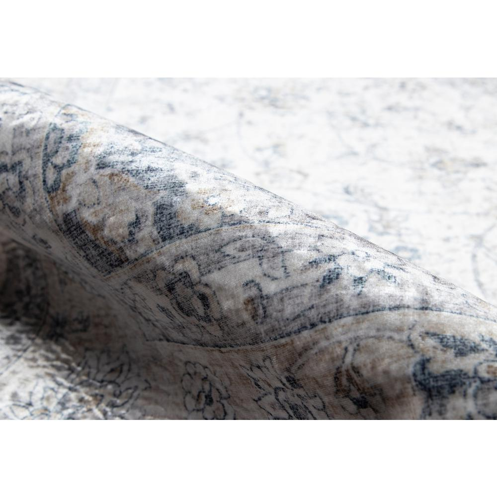 Grey traditional rectangle area rug by Start2Finish, 5&