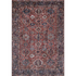 Start2Finish traditional rectangle area rug in rust color, 5x8 feet, with a classic pattern and soft woven texture.