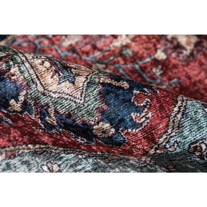 Start2Finish traditional rectangle area rug in multi-color with intricate pattern, measuring 6&