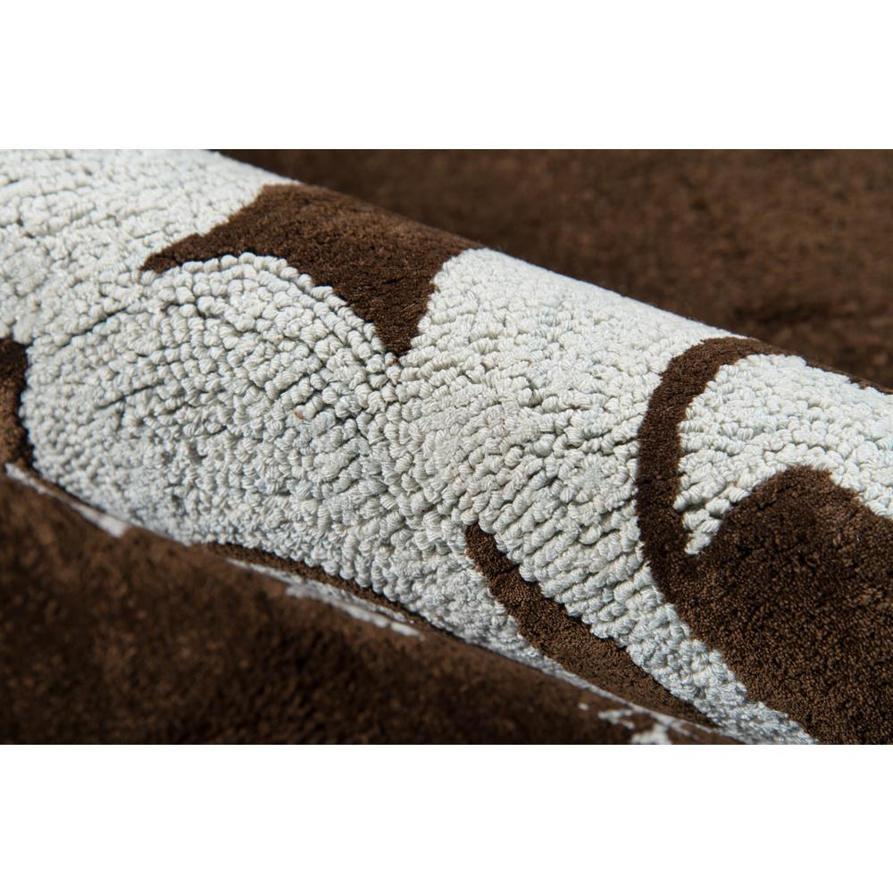 Start2Finish baby blue contemporary rectangle area rug, 4x6 feet, soft plush rug for living room or bedroom decor.