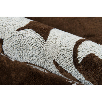 Start2Finish baby blue contemporary rectangle area rug, 4x6 feet, soft plush rug for living room or bedroom decor.