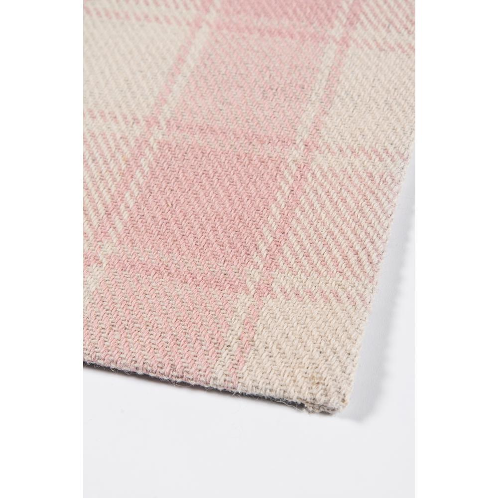 Start2Finish modern pink rectangle area rug measuring 8 by 10 feet, featuring a stylish geometric pattern for contemporary home decor.