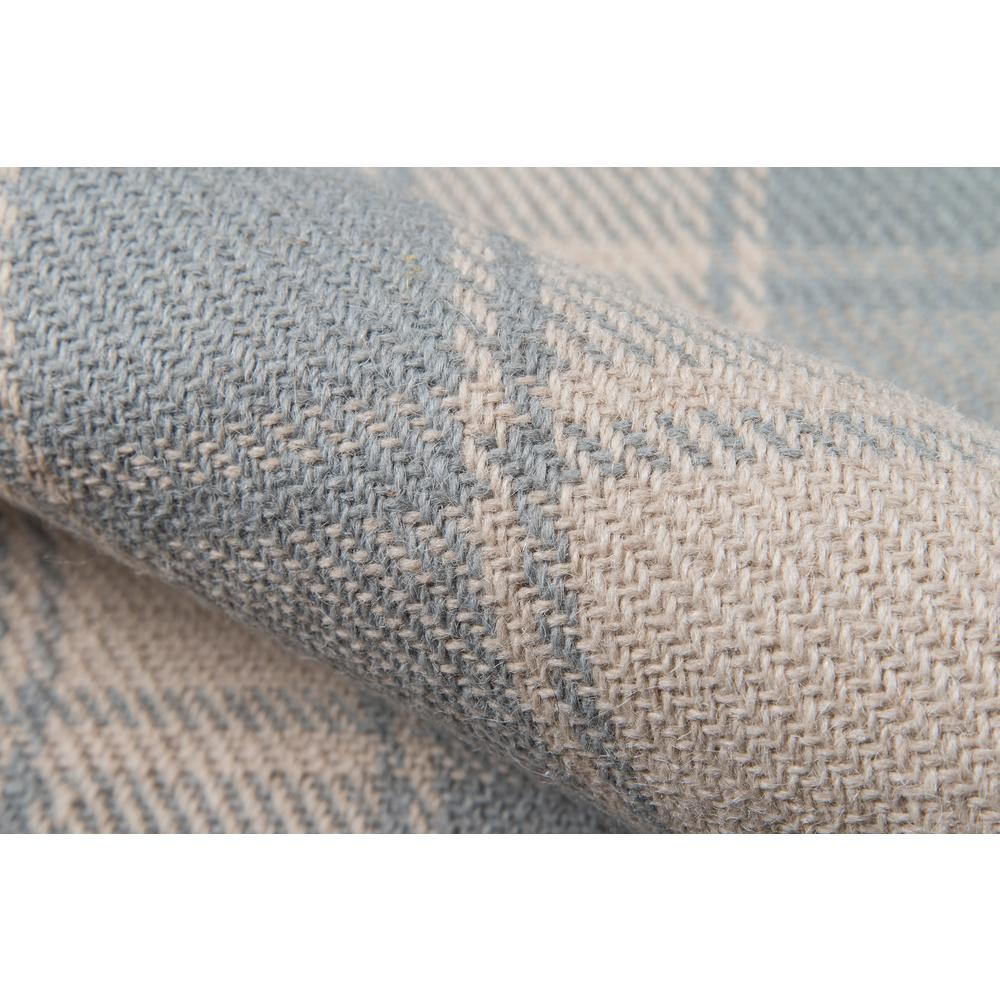 Light blue modern rectangle area rug by Start2Finish, 3&