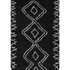 Black contemporary rectangle area rug by Start2Finish, 5&