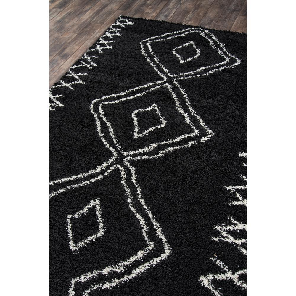 Start2Finish contemporary black rectangle area rug, 5&