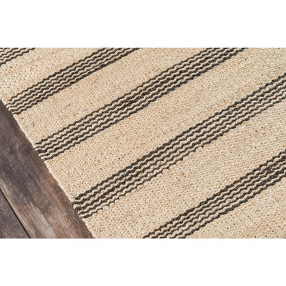 Start2Finish contemporary rectangle area rug in charcoal with a modern design, measuring 8&