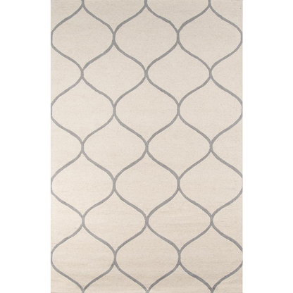 Ivory contemporary rectangle area rug by Start2Finish with a 3&