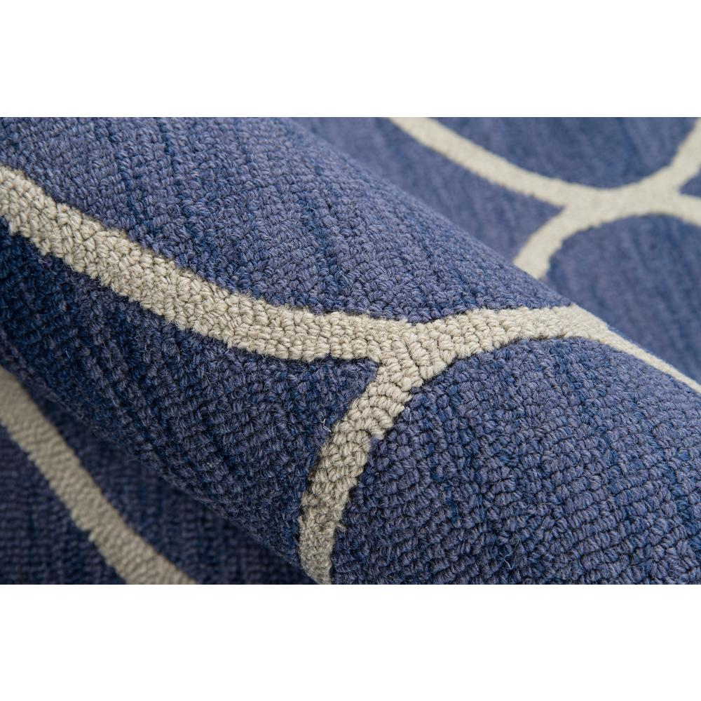 Blue contemporary rectangle area rug by Start2Finish, 3&