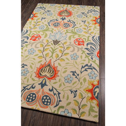 Start2Finish casual rectangle area rug in multi-color with geometric pattern, measuring 3&