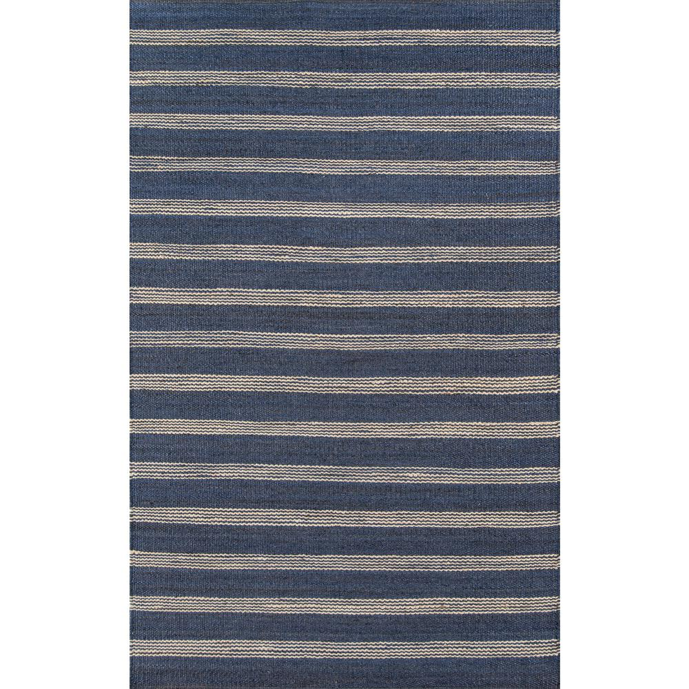 Start2Finish navy contemporary runner area rug, 2&
