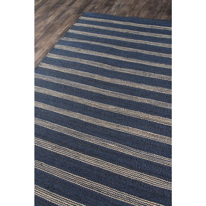 Start2Finish navy contemporary runner rug, 2&