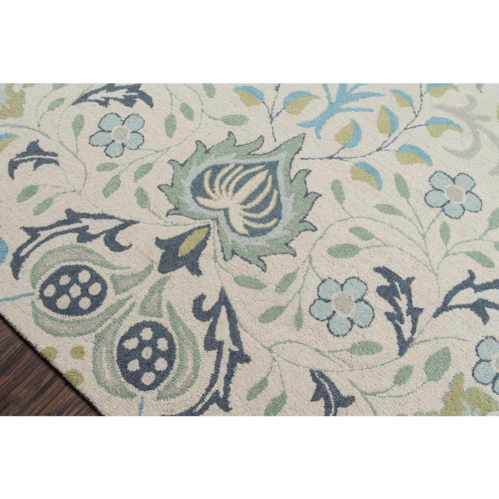 Blue casual rectangle area rug from Start2Finish, 3&