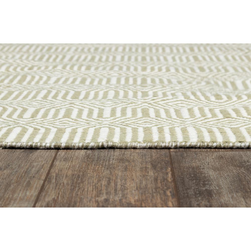 Green contemporary rectangle area rug by Start2Finish, 5&