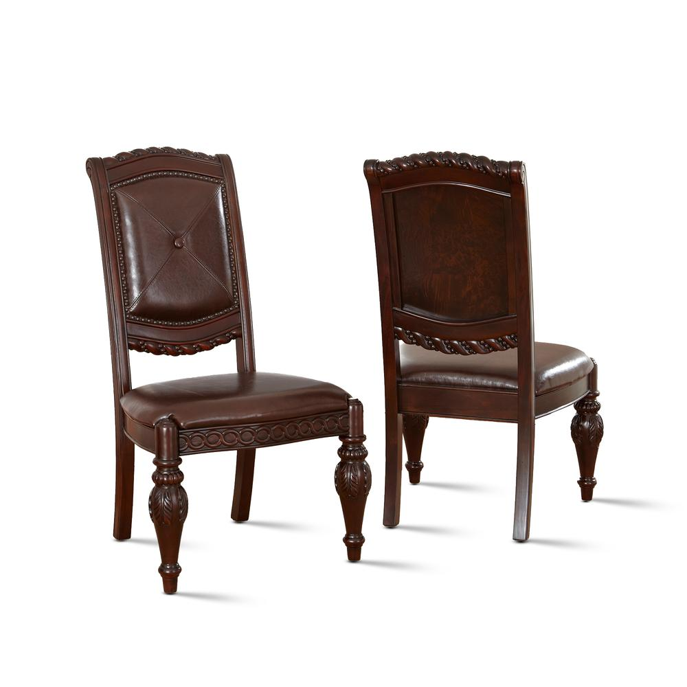 Start2Finish Antoinette Side Chair with wooden frame and upholstered seat, showcasing elegant furniture design and craftsmanship.