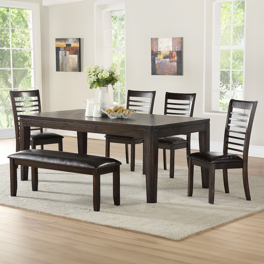 Start2Finish Ally dining table with a sleek wooden surface and sturdy metal legs, ideal for modern dining spaces.