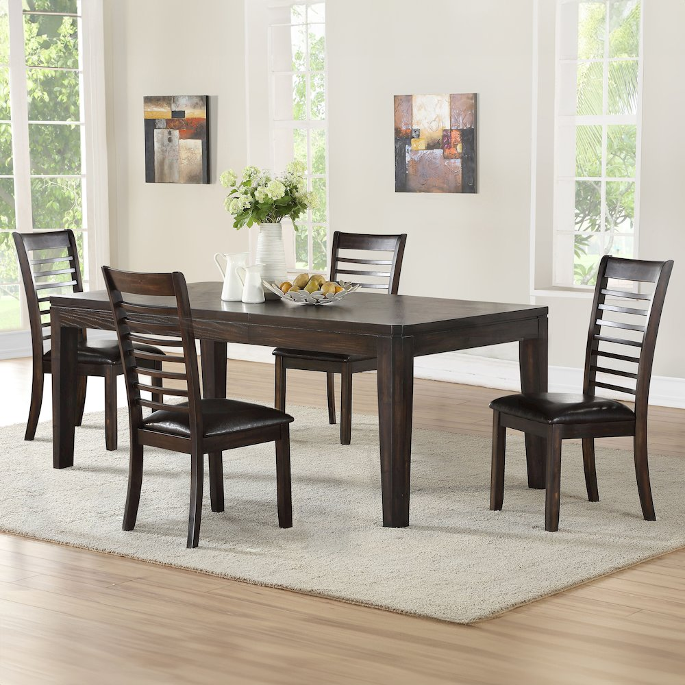 Start2Finish Ally Dining Table with a sleek wooden surface and sturdy metal legs, ideal for modern dining rooms.