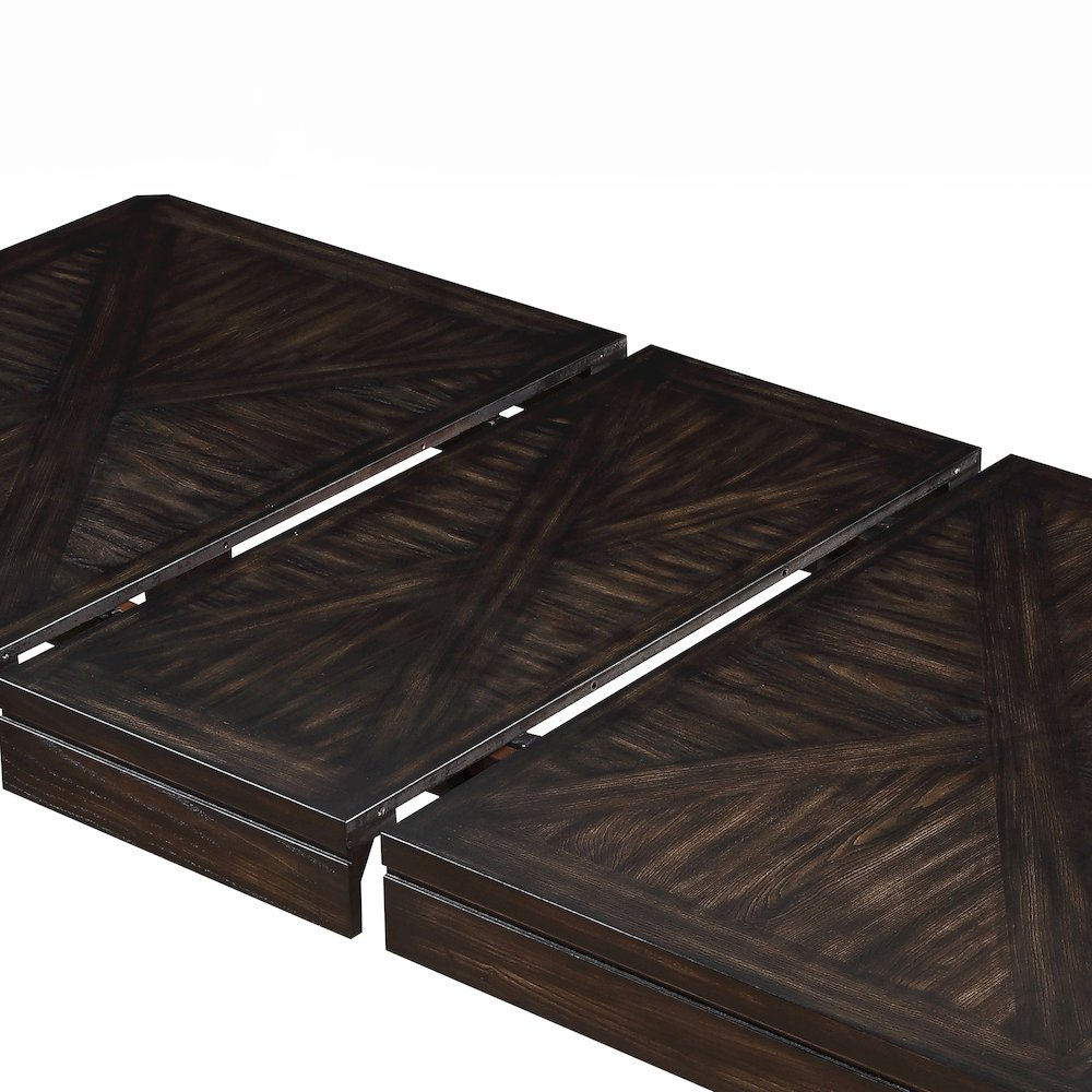 Start2Finish Ally dining table with a sleek wooden top and sturdy metal legs, ideal for modern dining rooms.
